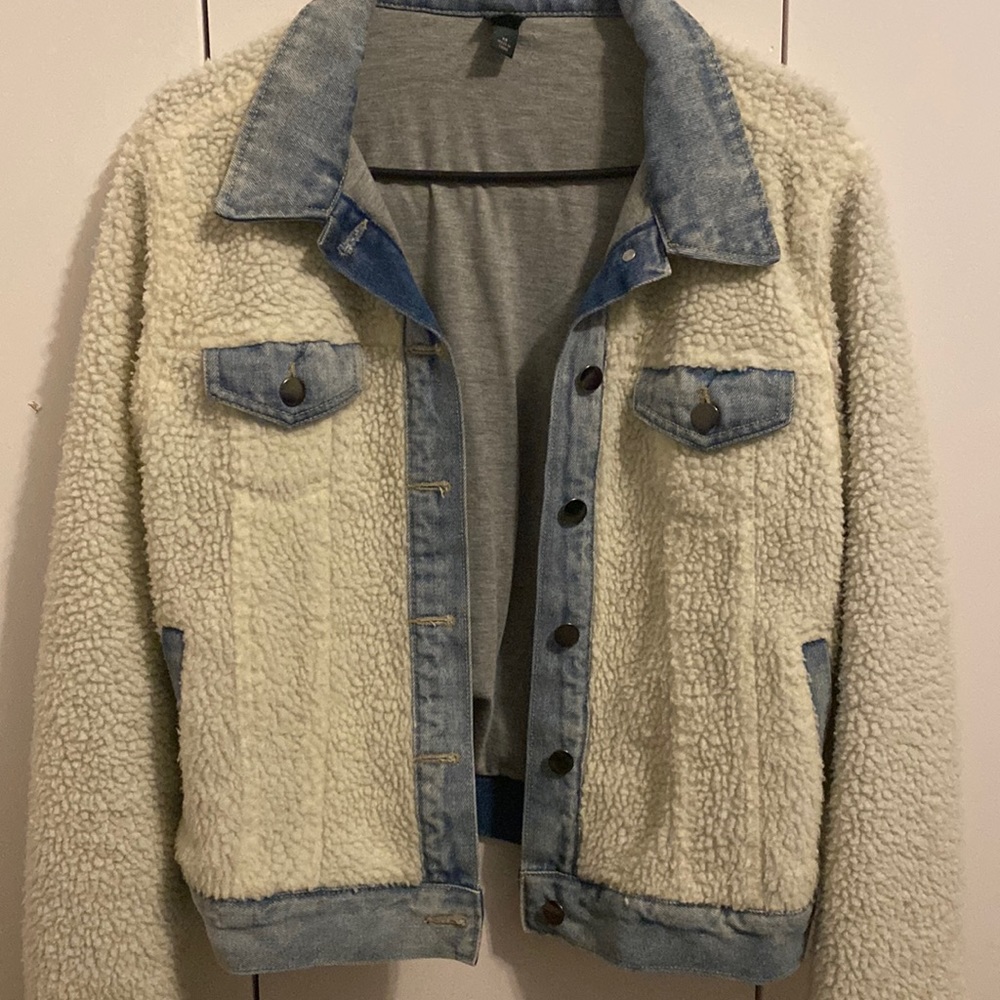 Sherpa denim jacket